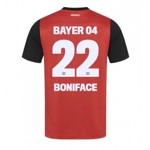 Moški Nogometni dresi Bayer Leverkusen Victor Boniface #22 Domači 2024-25 Kratek Rokav